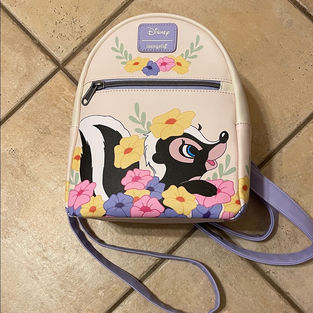 Disney Loungefly Flower Floral Mini Backpack